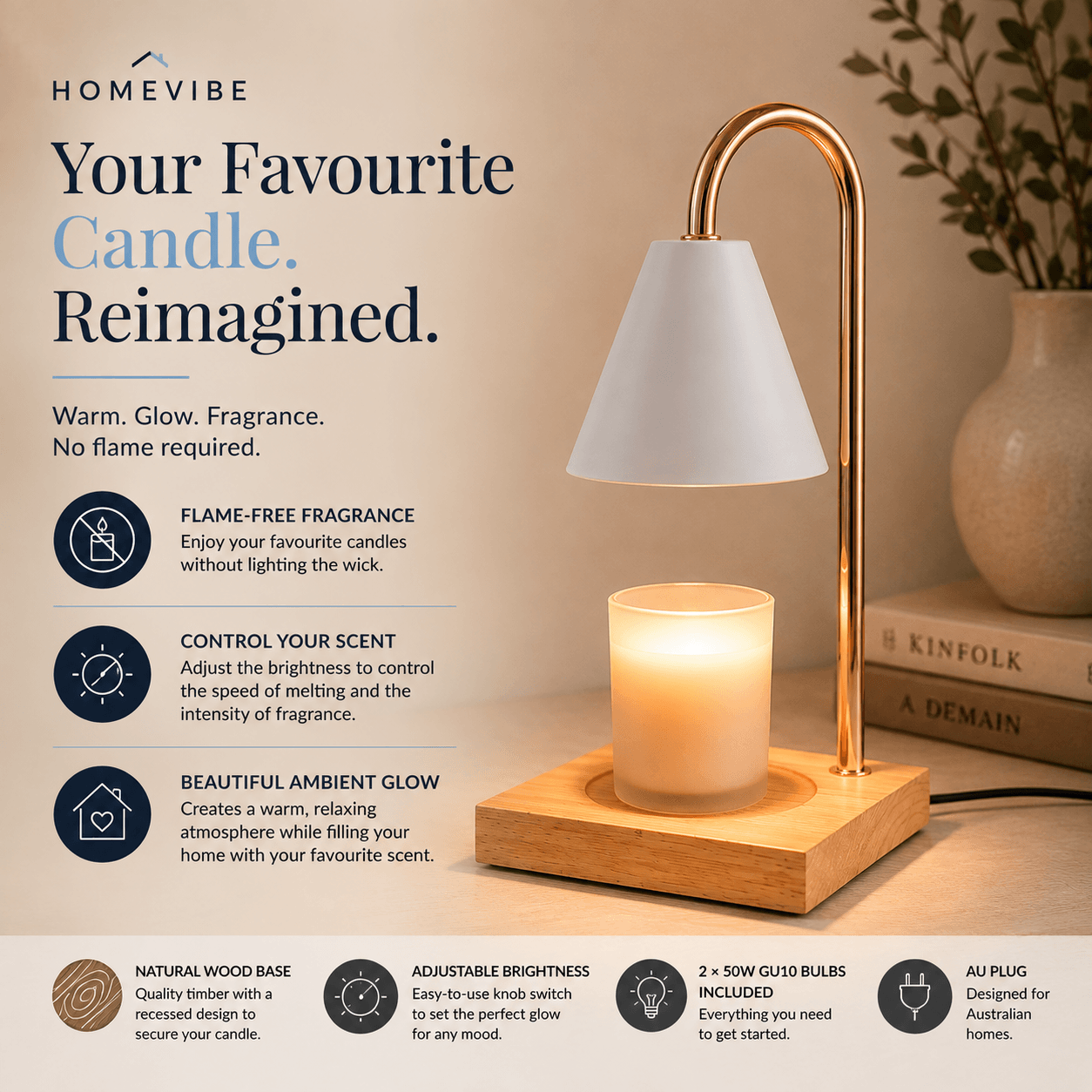 HomeVibe™ Candle Warmer Lamp