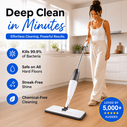 HomeVibe™ SwiftSpray Mop + 2 Free Washable Pads