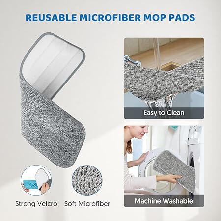 HomeVibe™ SwiftSpray Mop + 2 Free Washable Pads