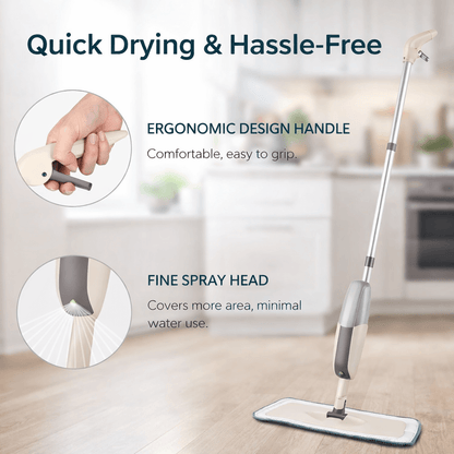 HomeVibe™ SwiftSpray Mop + 2 Free Washable Pads