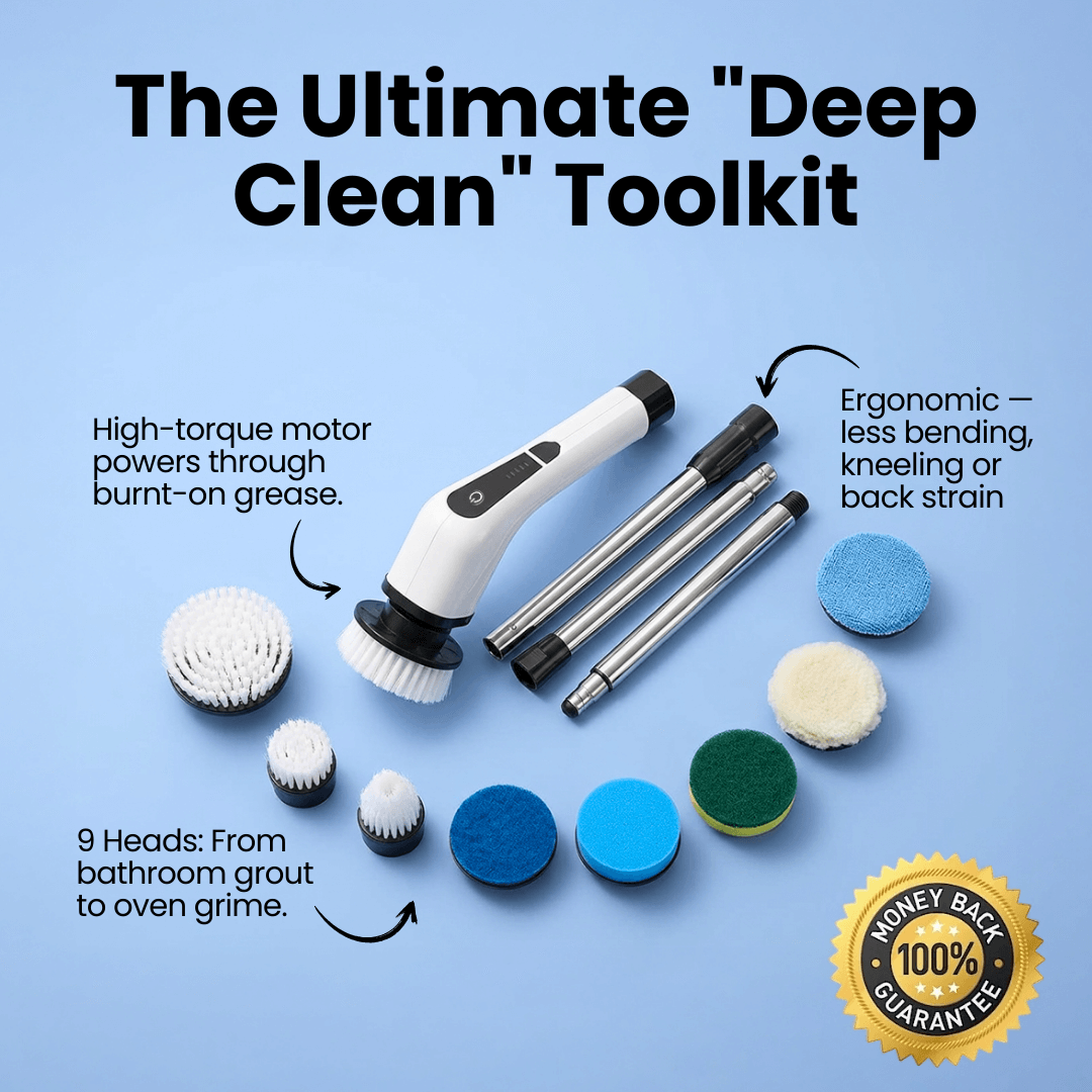 HomeVibe™ SpinScrub + 9 Free Attachments
