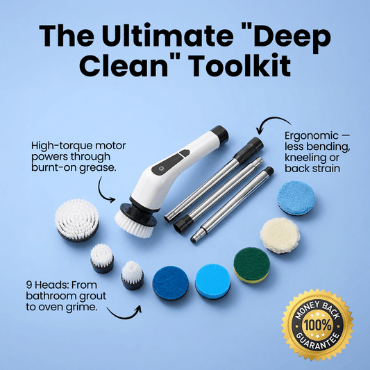 HomeVibe™ SpinScrub + 9 Free Attachments
