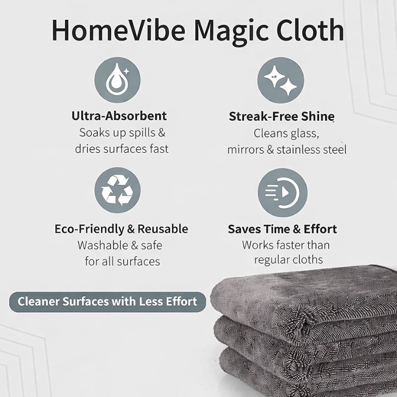 Magic Cloth Two Pack HomeVibe™ Magic Cloth 2 Pack